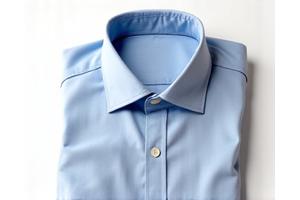 Kemeja Katun Oxford Pria warna biru muda